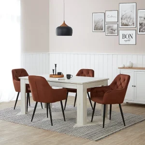 Eetkamerstoel 59x89x62,5 cm bruin Eames