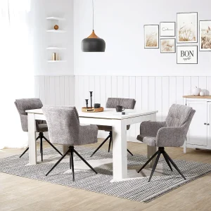 Eetkamerstoel Set 57x89x60 cm Grijs Eames Stoelen