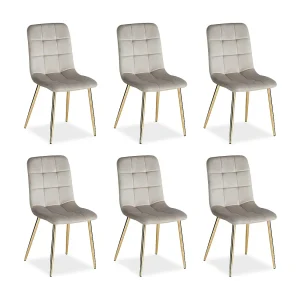 Eetkamerstoel 43,5x88x50 cm beige Eames