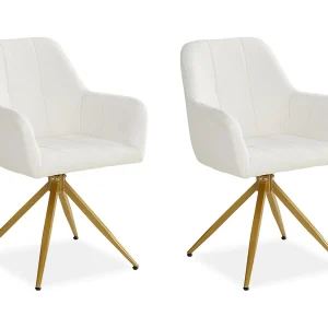 Eetkamerstoel 56x86x60 cm beige