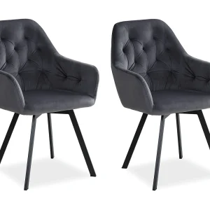 Eetkamerstoelen Set 59×87,5×65 cm Grijs Eames Stoelen