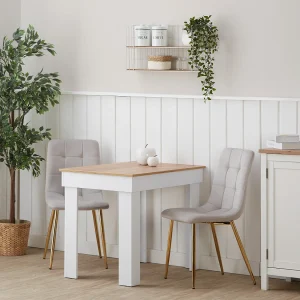 Eetkamerstoel 43,5x88x50 cm beige Eames