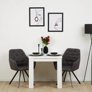 Eetkamerstoel Set 59x88x57 cm Antraciet Eames Stoelen