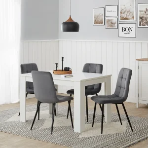 Eetkamerstoel 43,5x88x50 cm grijs Eames