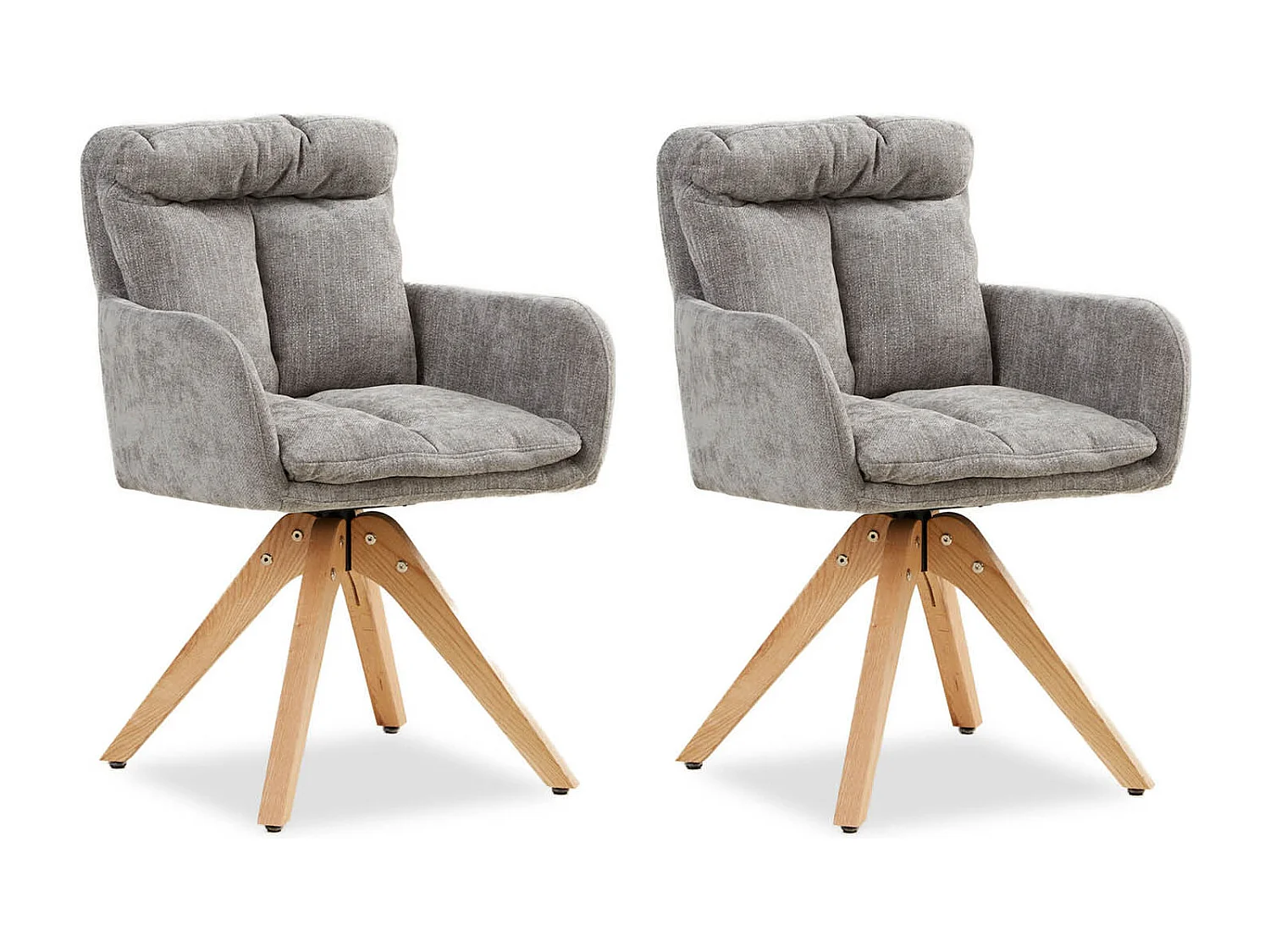 Eetkamerstoel Set 58,5x84x60 cm Grijze Eames Stoelen