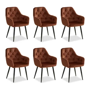 Eetkamerstoel 59x88x62,5 cm bruin Eames