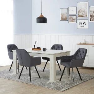 Eetkamerstoel 59×87,5×65 cm grijs Eames
