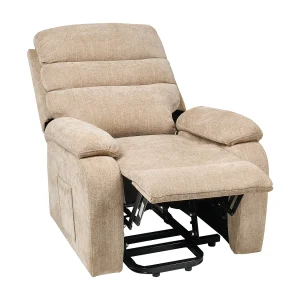Elektrische relaxfauteuil RISE Stof Beige Elektrische relaxfauteuil RISE Stof Beige
