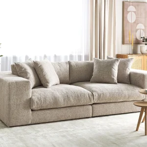 Bank GLORVIKA II Stof Taupe 3-zitter