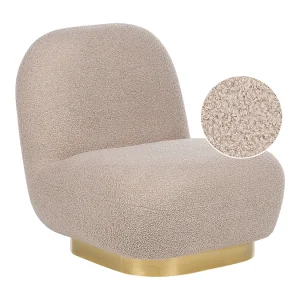 Fauteuil LOVIISA Bouclé Beige