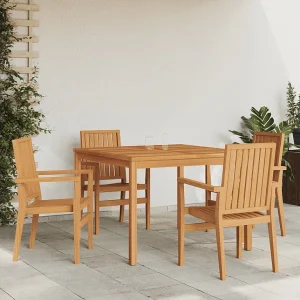 Garden Furniture – 5-delige Tuinset massief teakhout Garden Furniture – 5-delige Tuinset massief teakhout