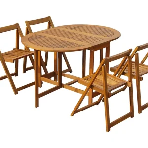 Garden Furniture – 5-delige Tuinset inklapbaar massief acaciahout Garden Furniture – 5-delige Tuinset inklapbaar massief acaciahout