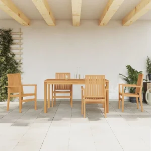 Garden Furniture – 5-delige Tuinset massief teakhout Garden Furniture – 5-delige Tuinset massief teakhout