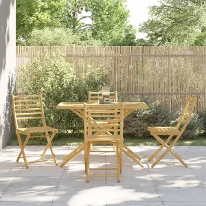 Garden Furniture – 5-delige Tuinset bamboe Garden Furniture – 5-delige Tuinset bamboe