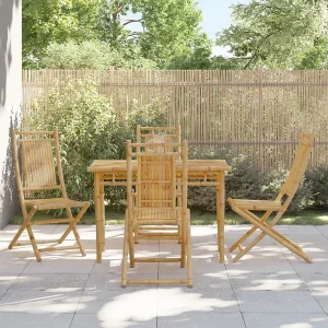 Garden Furniture – 5-delige Tuinset bamboe Garden Furniture – 5-delige Tuinset bamboe