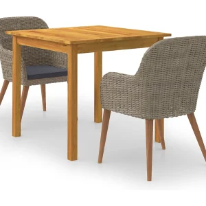 Garden Furniture –  3-delige Tuinset bruin