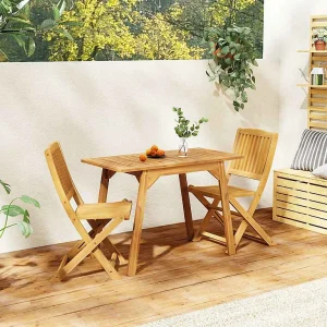 Garden Furniture –  3-delige Balkonset massief acaciahout