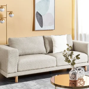 Bank NIVALA Stof Lichtbeige 3-zitter