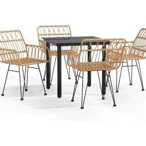 Francisca  5-delige Tuinset poly rattan