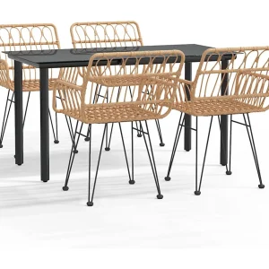 Francisca  5-delige Tuinset poly rattan