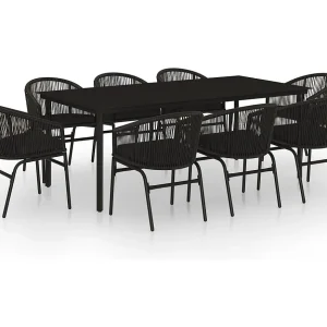 Florentin 9-delige Tuinset zwart Florentin 9-delige Tuinset zwart