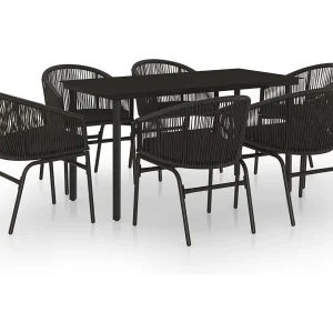 Florentin 7-delige Tuinset zwart Florentin 7-delige Tuinset zwart