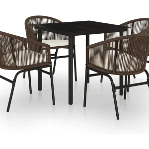 Florentin 5-delige Tuinset bruin Florentin 5-delige Tuinset bruin