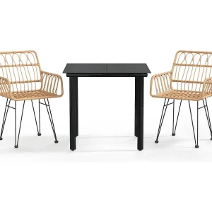 Francisca  3-delige Tuinset poly rattan