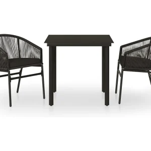 Florentin 3-delige Tuinset zwart Florentin 3-delige Tuinset zwart