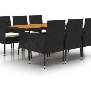 Georgetown 7-delige Tuinset poly rattan zwart Georgetown 7-delige Tuinset poly rattan zwart