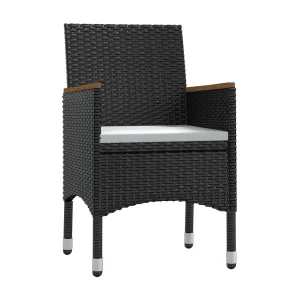 Frynjal 5-delige Tuinset met kussens zwart Frynjal 5-delige Tuinset met kussens zwart