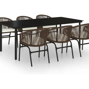 Florentin 7-delige Tuinset bruin Florentin 7-delige Tuinset bruin