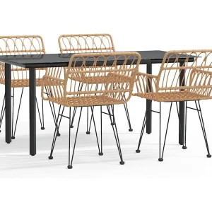 Francisca  5-delige Tuinset poly rattan