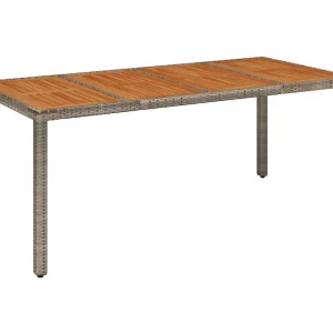Elviraa  7-delige Tuinset met kussens poly rattan grijs
