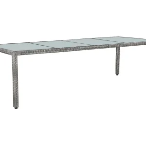 Fea 11-delige Tuinset met kussens poly rattan grijs Fea 11-delige Tuinset met kussens poly rattan grijs