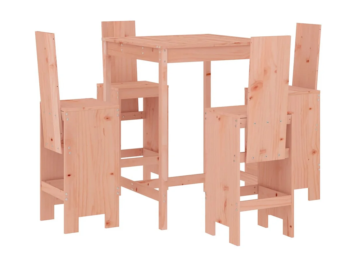 Erlin 5-delige Tuinset massief douglashout