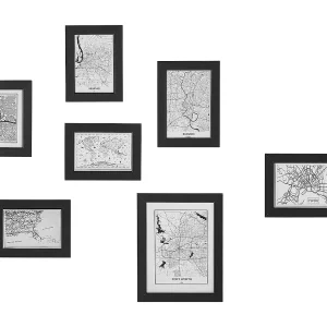 Fotolijst set van 7 zwart DENKORO Fotolijst set van 7 zwart DENKORO