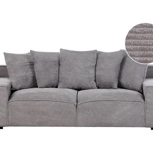 Driezitsbank corduroy donkergrijs VISKAN Driezitsbank corduroy donkergrijs VISKAN