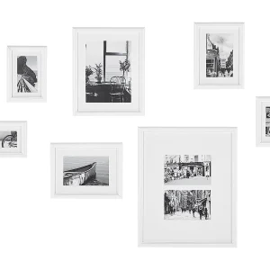 Fotolijst set 7 stuks wit ZINARE Fotolijst set 7 stuks wit ZINARE