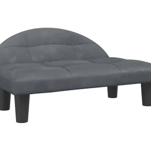 Fort Morgan Hondenmand 70x52x30 cm fluweel donkergrijs Fort Morgan Hondenmand 70x52x30 cm fluweel donkergrijs