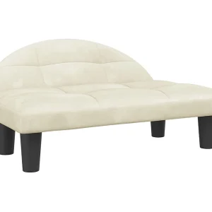 Fort Morgan Hondenmand 70x52x30 cm fluweel crèmekleurig Fort Morgan Hondenmand 70x52x30 cm fluweel crèmekleurig