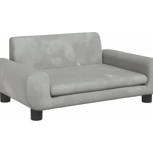 Fien Hondenmand 70x45x33 cm fluweel lichtgrijs Fien Hondenmand 70x45x33 cm fluweel lichtgrijs