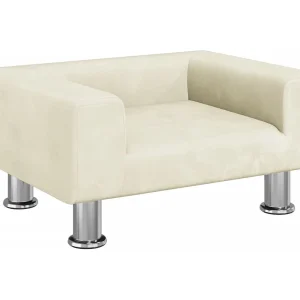 East Providence  Hondenmand 50x40x26,5 cm fluweel crèmekleurig