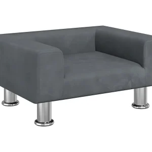 East Providence  Hondenmand 50x40x26,5 cm fluweel donkergrijs