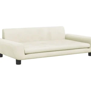 Fien Hondenmand 100x54x33 cm fluweel crèmekleurig Fien Hondenmand 100x54x33 cm fluweel crèmekleurig