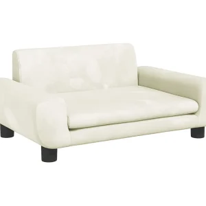 Fien Hondenmand 70x45x33 cm fluweel crèmekleurig Fien Hondenmand 70x45x33 cm fluweel crèmekleurig