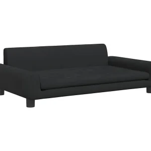 Fien Hondenmand 100x54x33 cm fluweel zwart Fien Hondenmand 100x54x33 cm fluweel zwart