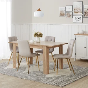 Eettafel 120x80x75 cm natuurlijk eikenhout Eettafel 120x80x75 cm natuurlijk eikenhout