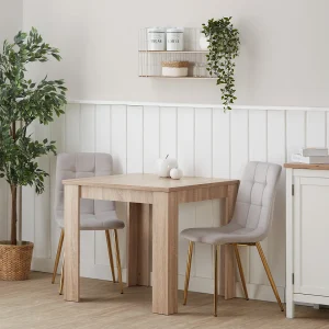 Eettafel 80x80x75 cm natuurlijk Modern