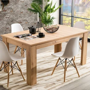 Eettafel 160x90x76 cm natuurlijk eiken Eettafel 160x90x76 cm natuurlijk eiken